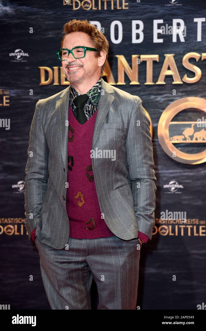 Robert Downey Jr. lors de la première du film 'Le Voyage Fantastique de Dr. Dolittle 'au Zoo Palast. Berlin, le 19 janvier 2020 | dans le monde d'utilisation Banque D'Images