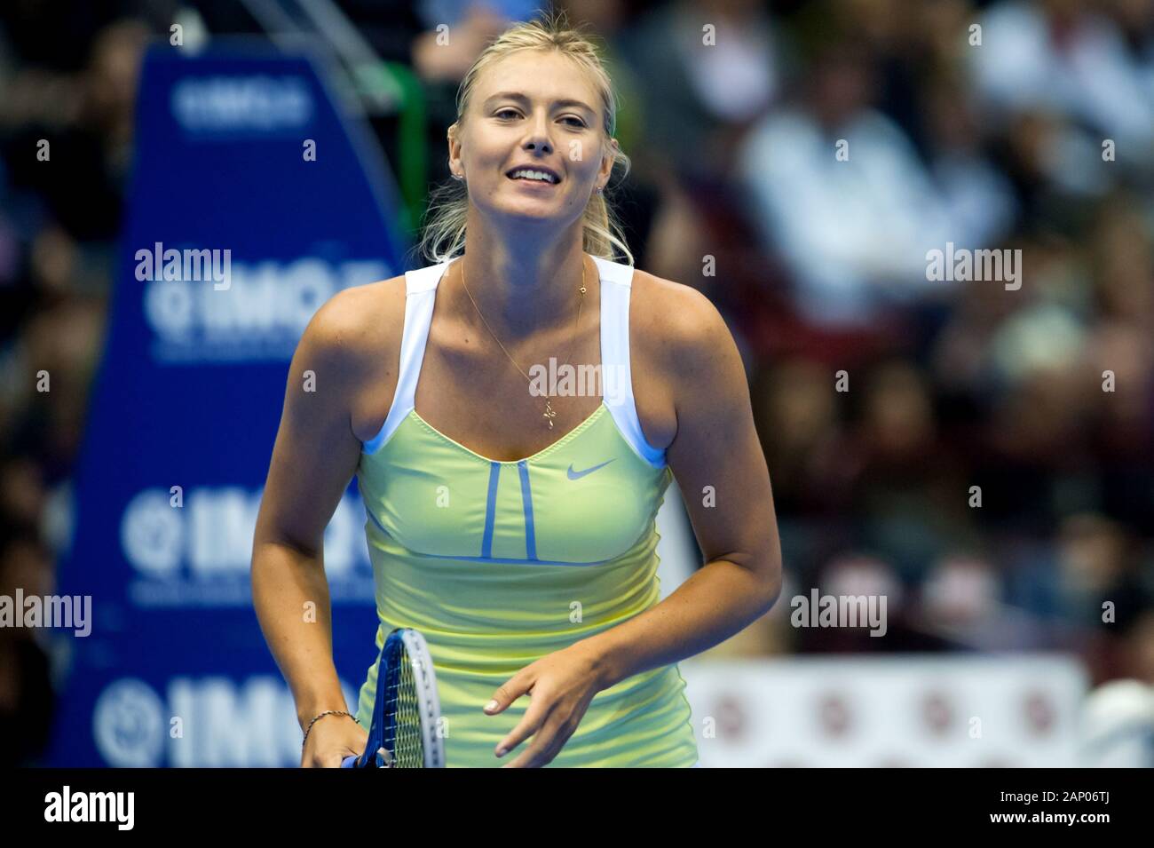 Milano Italie 01/12/2012 : 'La Grande Sfida' au Mediolanum Forum , Maria Sharapova pendant le match Banque D'Images