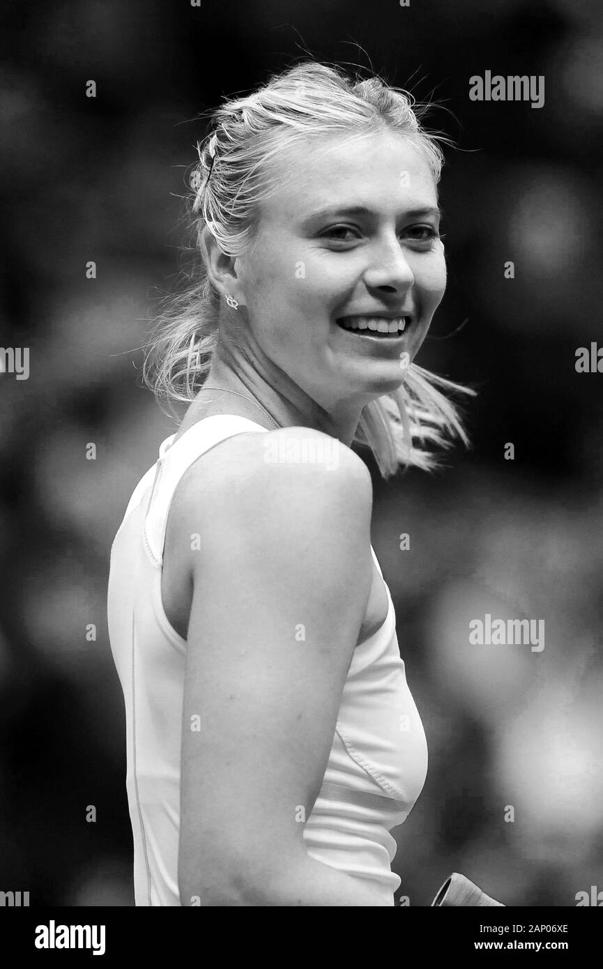 Milano Italie 01/12/2012 : 'La Grande Sfida' au Mediolanum Forum , Maria Sharapova pendant le match Banque D'Images