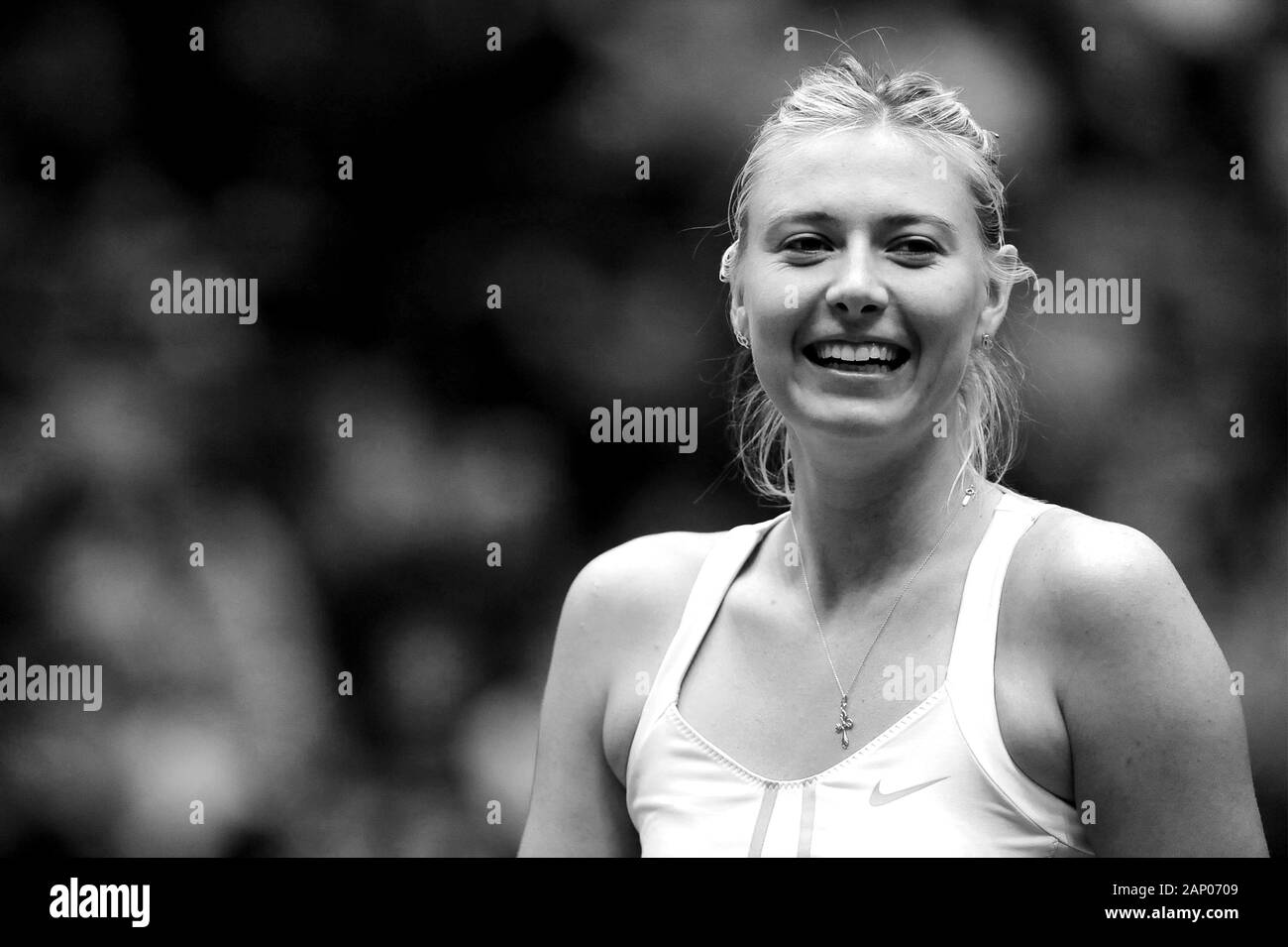 Milano Italie 01/12/2012 : 'La Grande Sfida' au Mediolanum Forum , Maria Sharapova pendant le match Banque D'Images