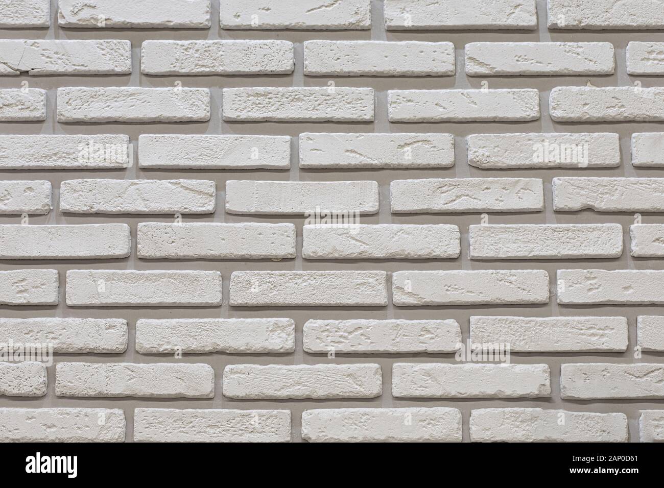 Mur en brique blanche avec des grains minable brique. Décoration murale  décorative en pierre, en toile de fond la texture. Mur de brique lisse  blanc fine te Photo Stock - Alamy