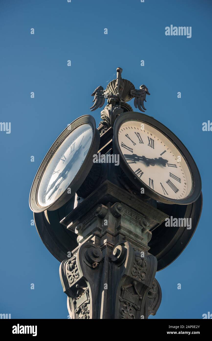 La montre Loessl à la rue principale de Bad Aussee Banque D'Images