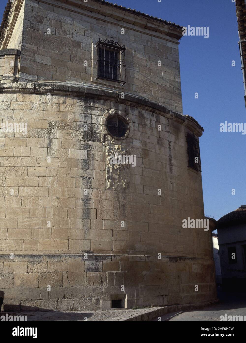 ABSIDE DEMI-CERCLE DE LA IGLESIA PARROQUIAL - S XV/XVI. Lieu : EGLISE DE SANTA MARIA MAGDALENA. Organisation mondiale de la santé. MADRID. L'ESPAGNE. Banque D'Images