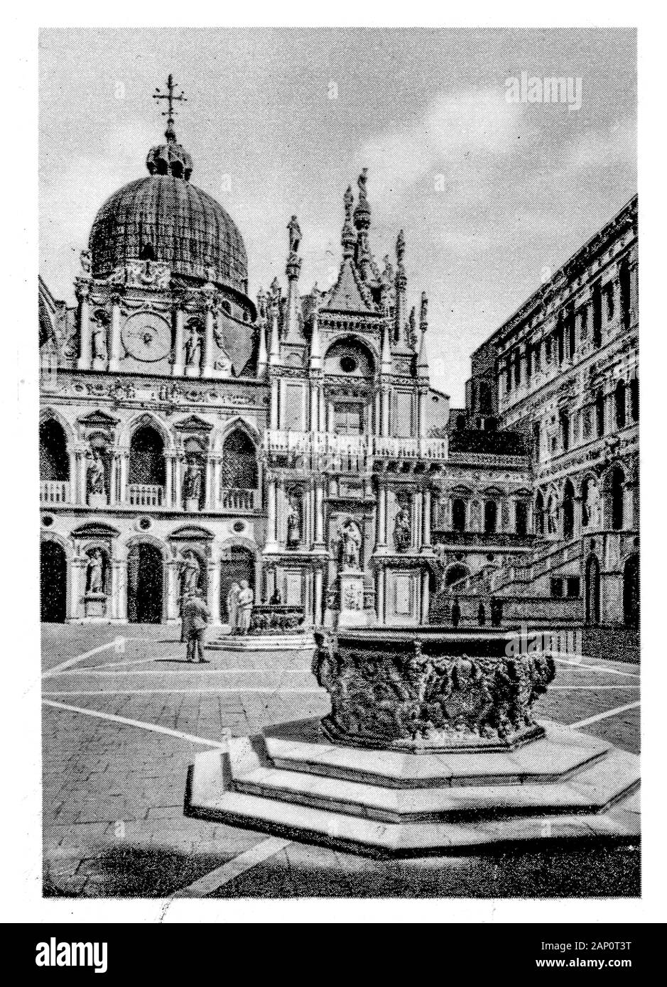 Vintage photography : Venezia à la fin des années 40, Veneto, Italie Banque D'Images