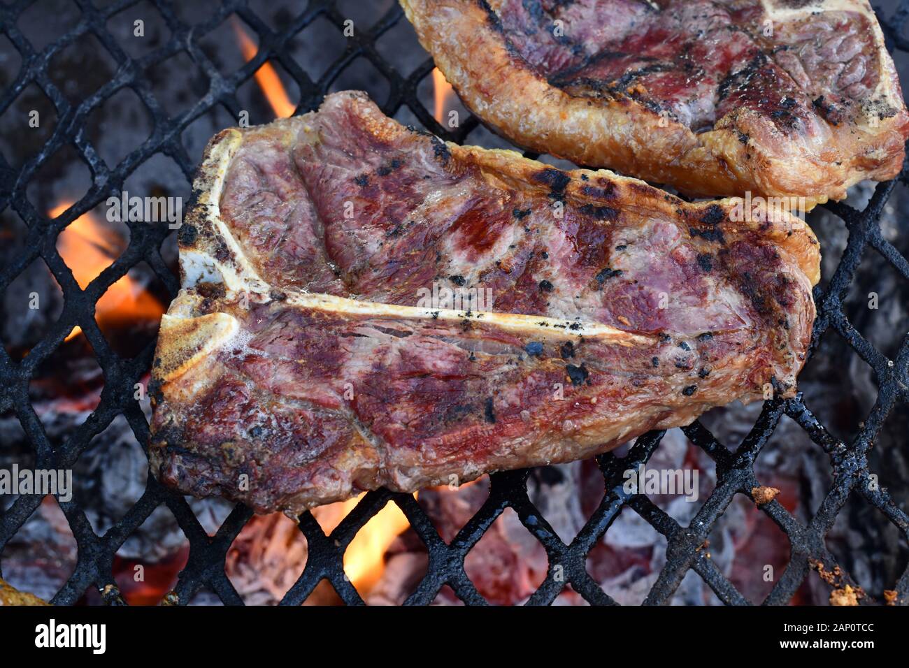 L'ensemble de l'Afrique australe est connue pour son excellente qualité de la viande, que ce soit de jeu ou souvent des bovins. Le Braai, griller de la viande, fait partie intégrante de l'apport alimentaire et de loisirs aussi indissociables plaisir, prise le 28.02.2019. Photo : Matthias Toedt / dpa-Zentralbild / ZB / Photo Alliance | utilisée dans le monde entier Banque D'Images
