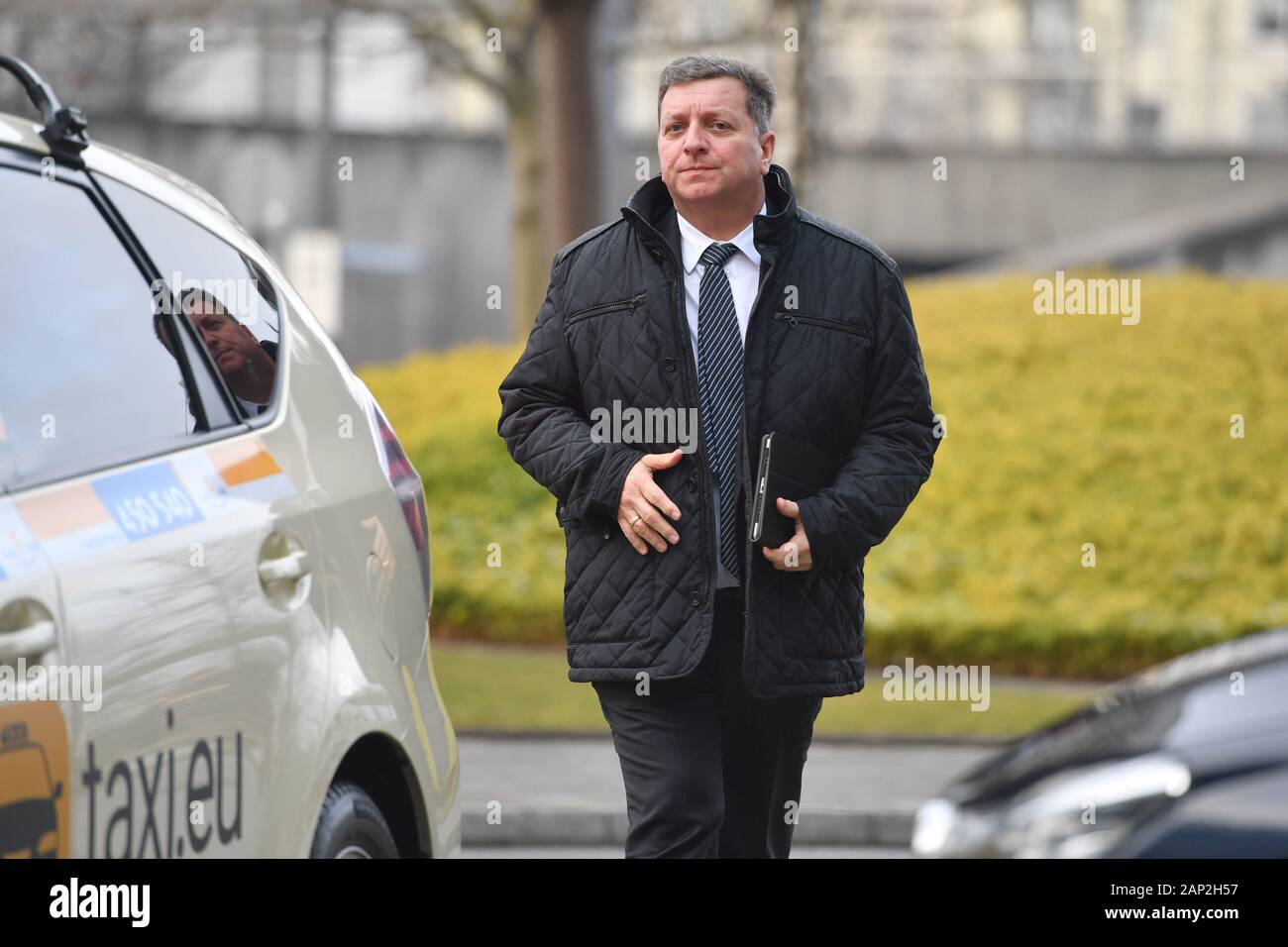 Munich, Allemagne. 20 Jan, 2020. Christian BERNREITER, seule image, couper seul motif, la moitié de la figure, la moitié de la figure. Réunion de la direction de la CSU CSU au siège de Munich le 20 janvier 2020 | dans le monde entier : dpa Crédit/Alamy Live News Banque D'Images