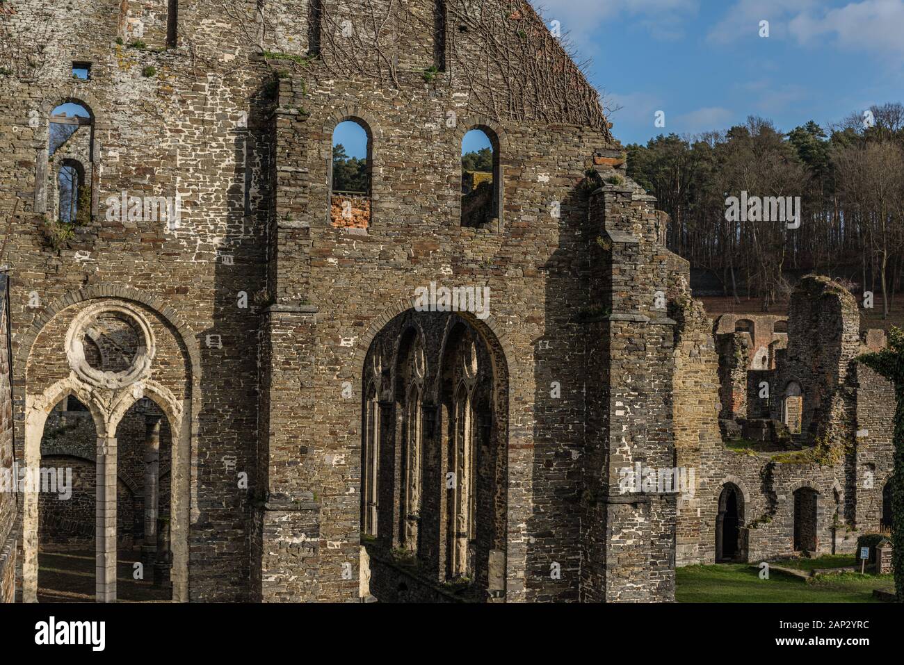 Abbaye de Villers (abbaye de Villers) est une ancienne abbaye cistercienne située sur la commune de Villers-la-Ville, dans la province du Brabant Wallon Banque D'Images