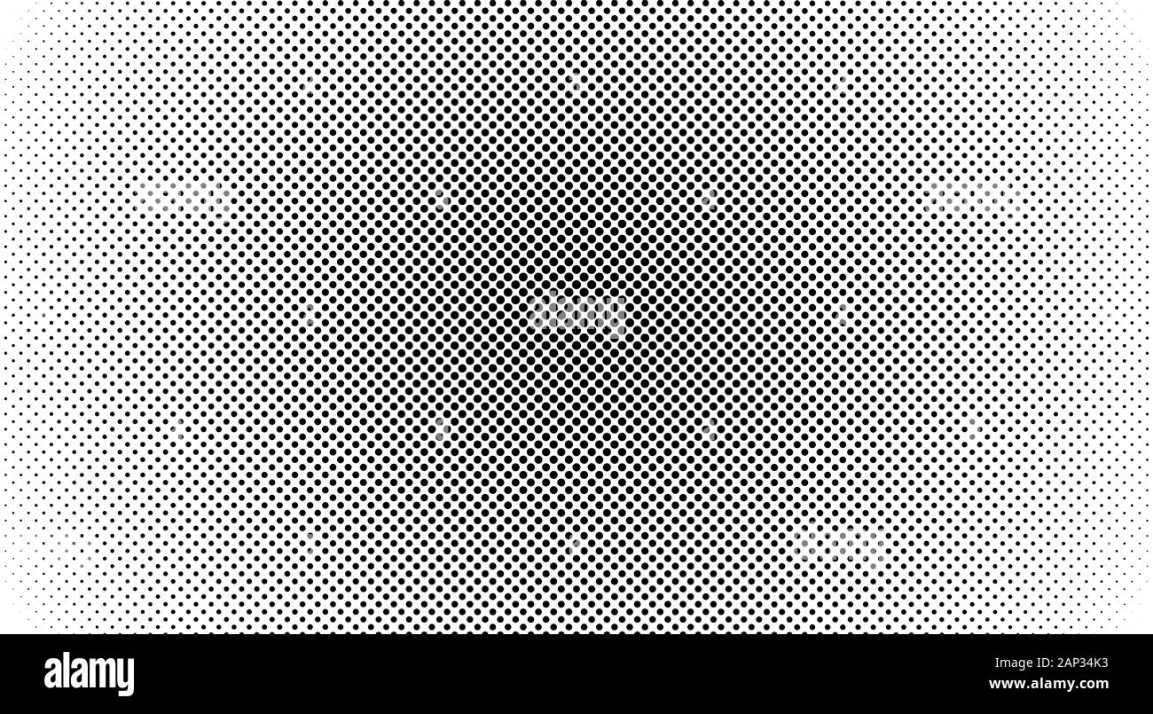 Fond blanc avec des points noirs. Résumé fond avec la conception de points de trame. Vector illustration. Illustration de Vecteur