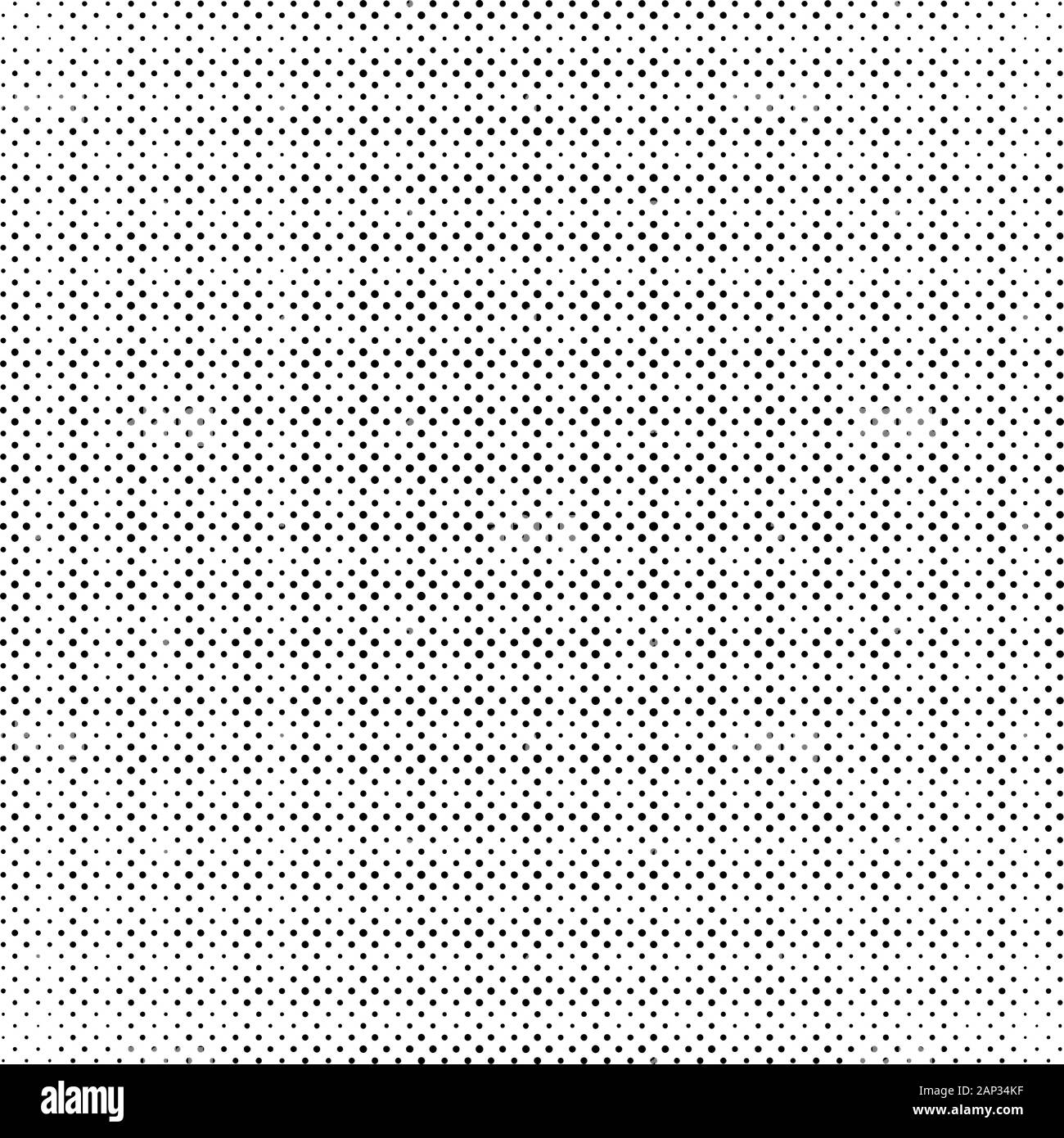 Fond blanc avec des points noirs. Résumé fond avec la conception de points de trame. Vector illustration. Illustration de Vecteur