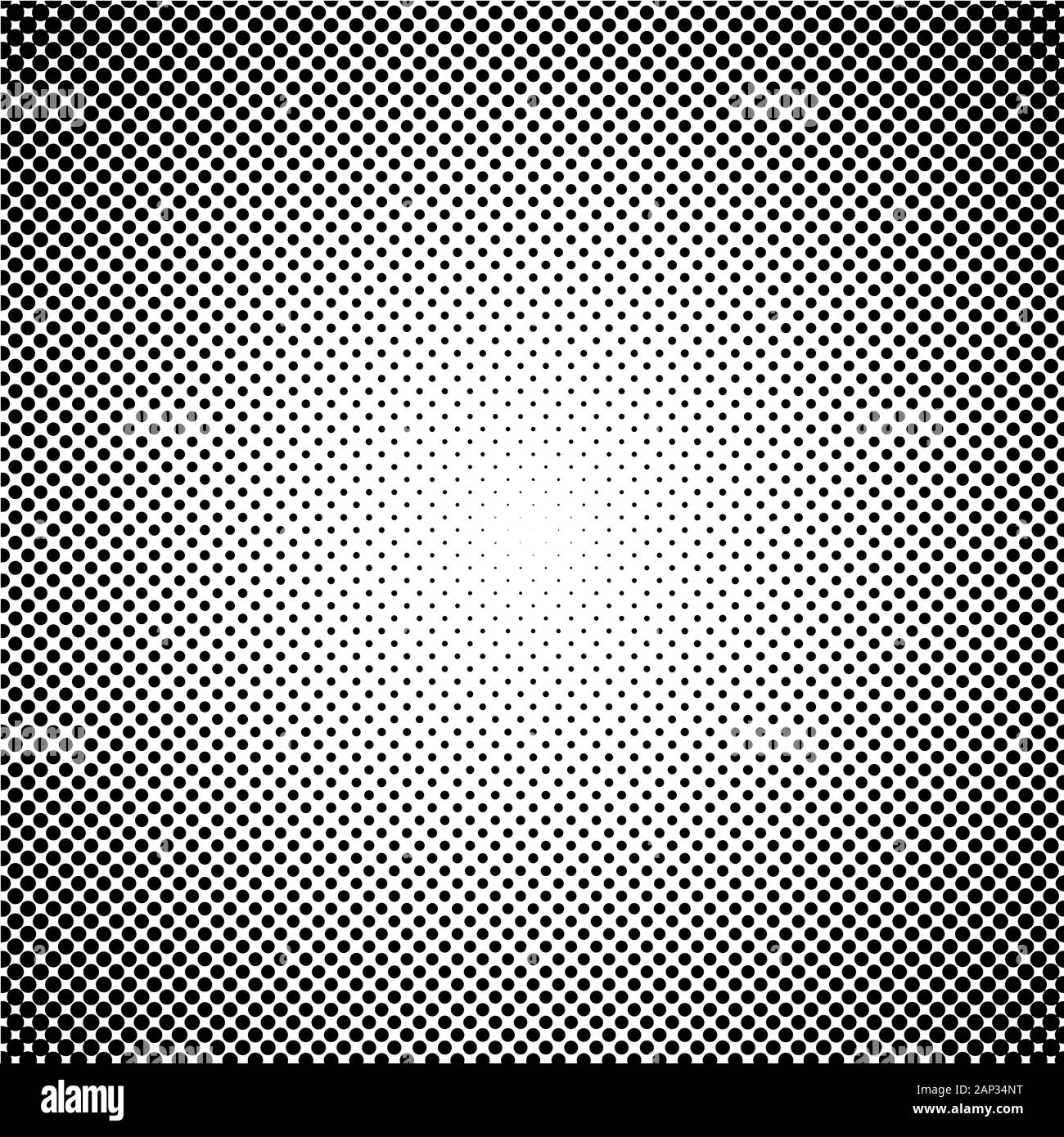 Fond blanc avec des points noirs. Résumé fond avec la conception de points de trame. Vector illustration. Illustration de Vecteur