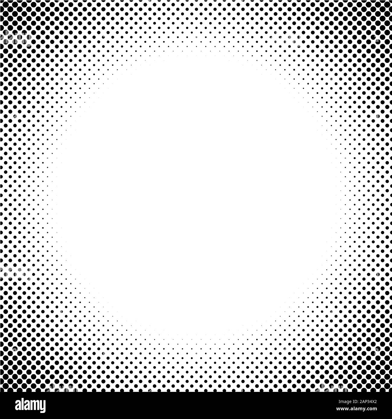 Fond blanc avec des points noirs. Résumé fond avec la conception de points de trame. Vector illustration. Illustration de Vecteur
