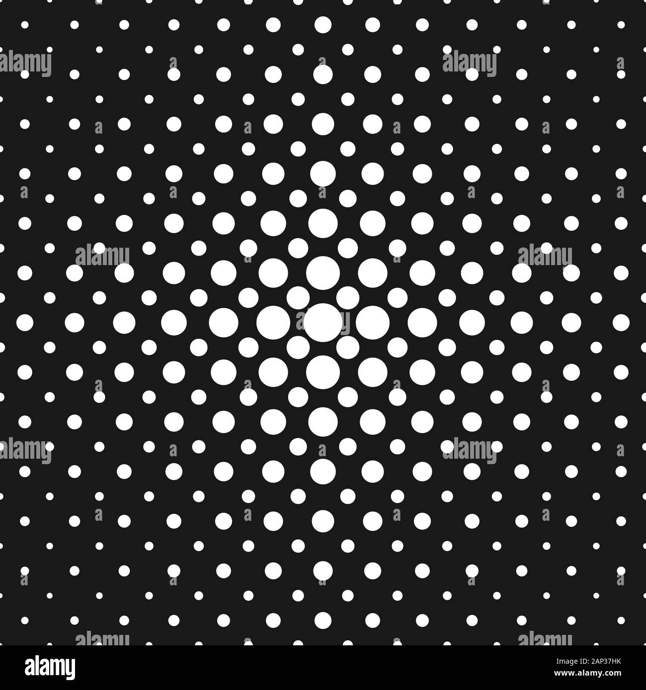 Des points de trame monochrome motif de fond - résumé vecteur conception géométrique Illustration de Vecteur