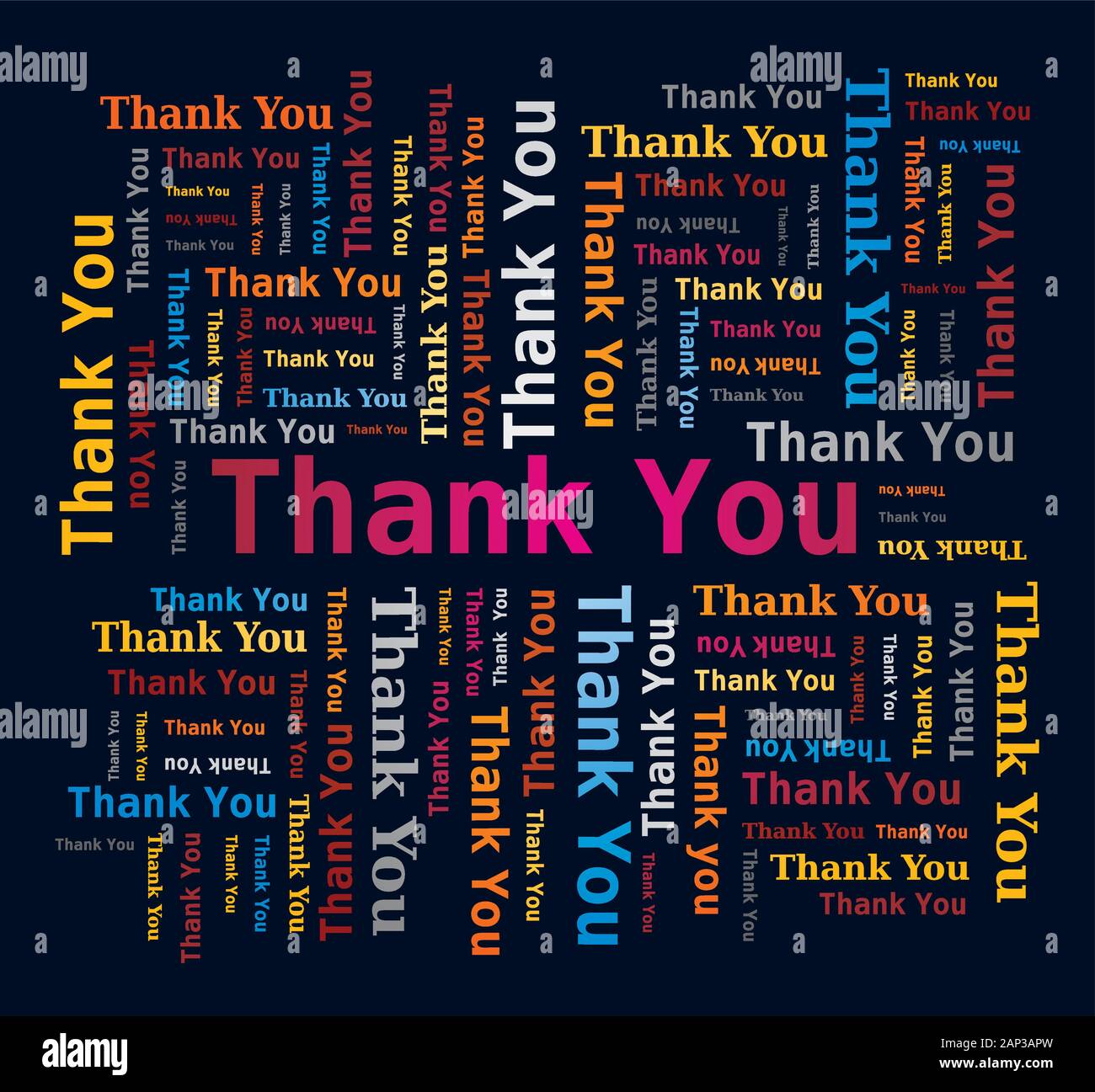 Je M'en Remettrai Merci En Anglais Word Cloud - Merci en anglais - Merci. Lettres multicolores et