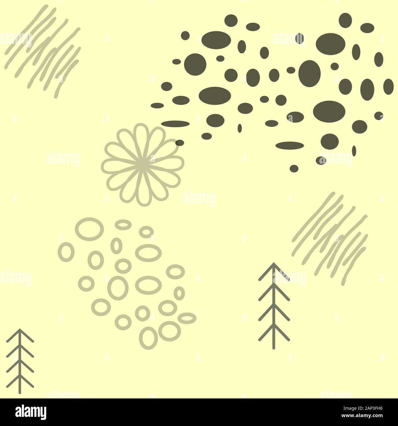 Motif sans couture avec feuilles tropicales et fleurs de nénuphars. Feuilles de palmier vert foncé et brillant, motif sans couture. Illustration tropicale. Jungle Illustration de Vecteur