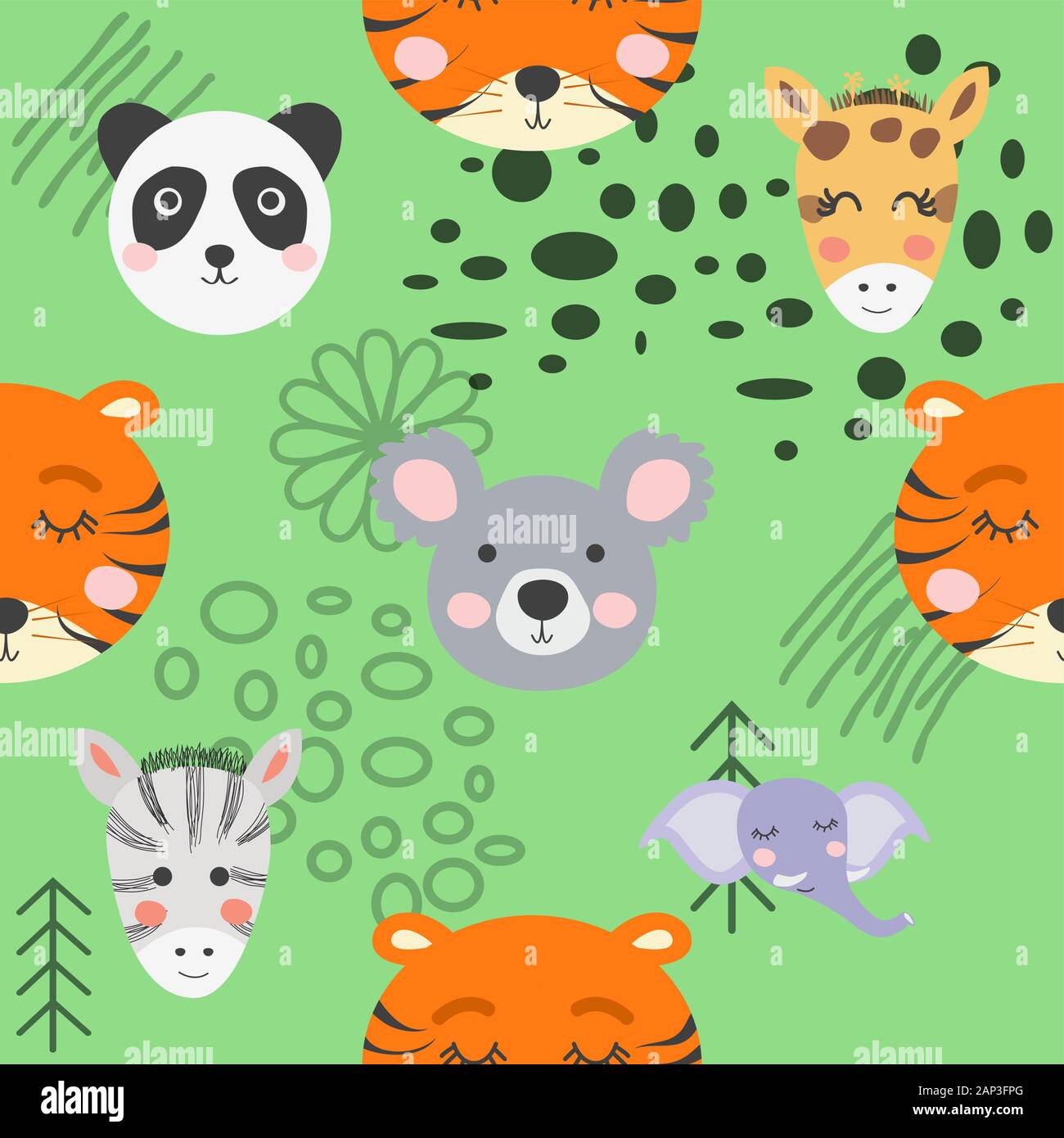 Motif sans couture avec feuilles tropicales et fleurs de nénuphars. Illustration tropicale. Feuillage de jungle. Illustration de Vecteur