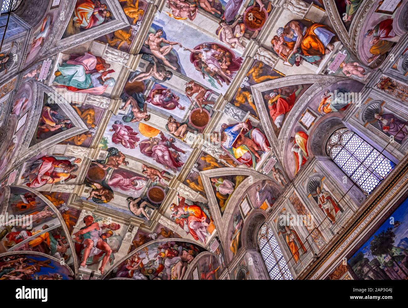 Cité du Vatican, Cité du Vatican - 31 mai 2019 - Plafond de la chapelle  Sixtine situé dans le Vatican Photo Stock - Alamy