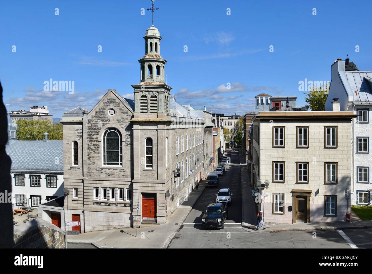 Dans Les Rues Du Vieux-Québec, Canada Banque D'Images