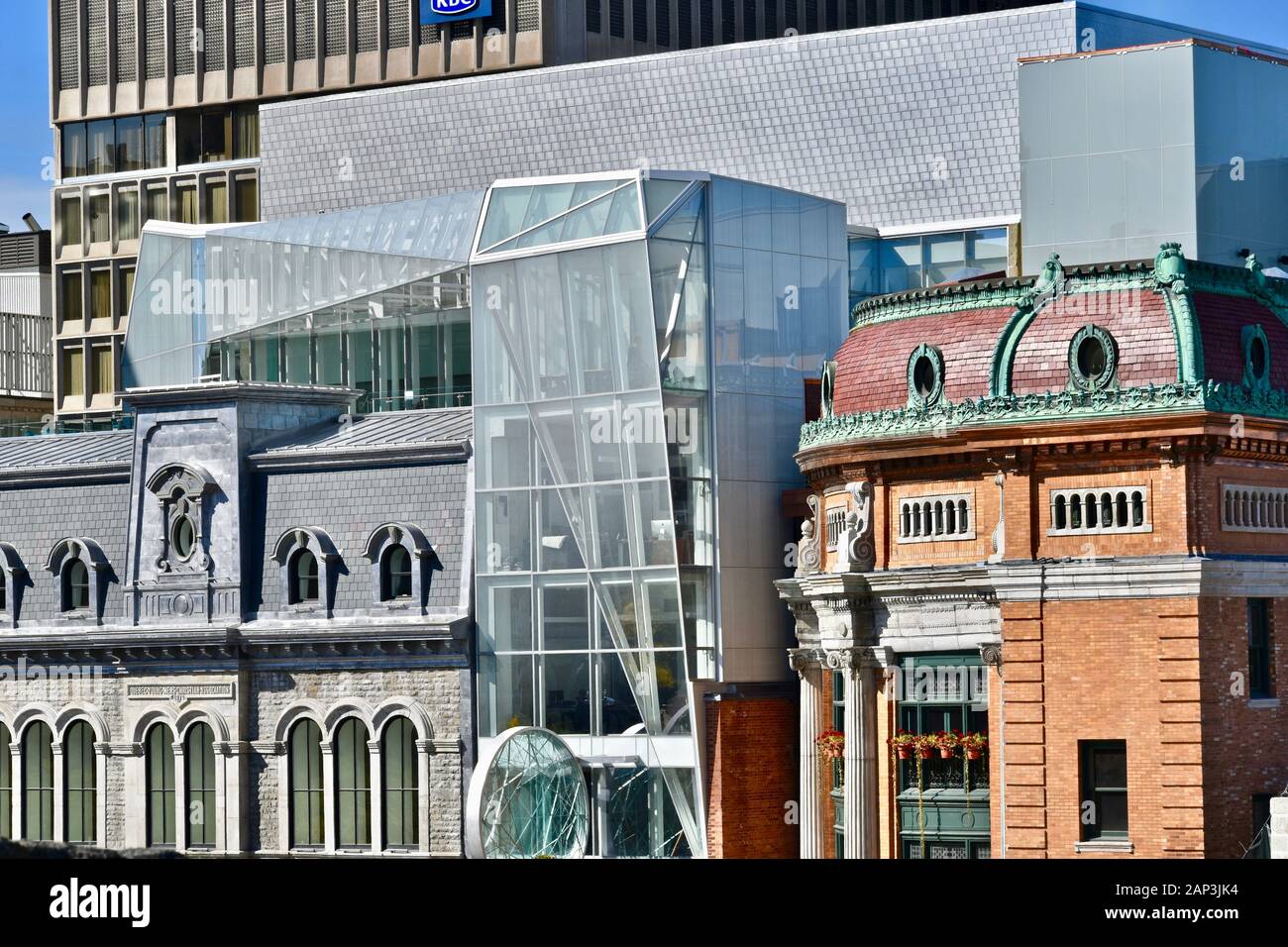 Dans Les Rues Du Vieux-Québec, Canada Banque D'Images