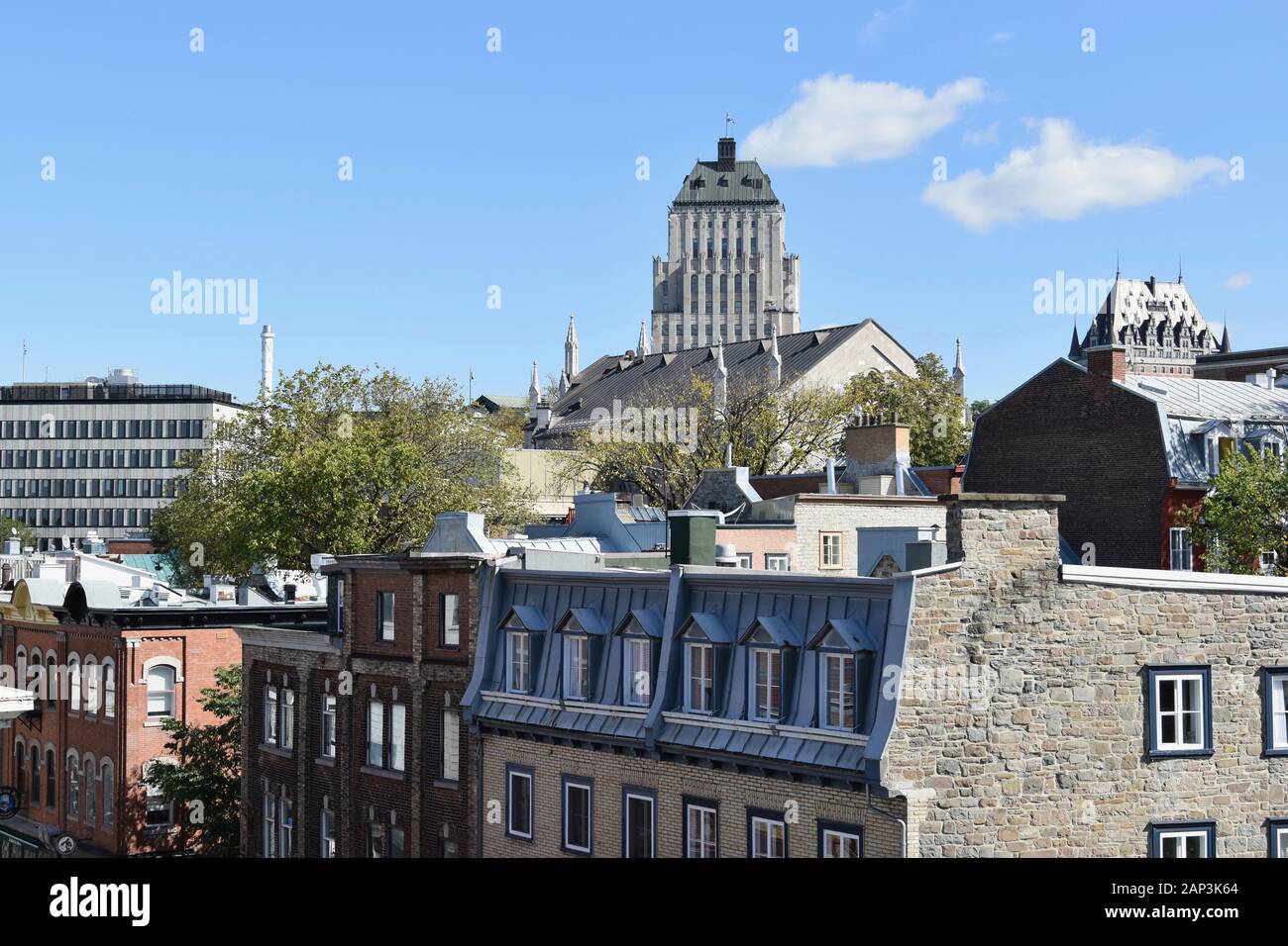 Dans Les Rues Du Vieux-Québec, Canada Banque D'Images