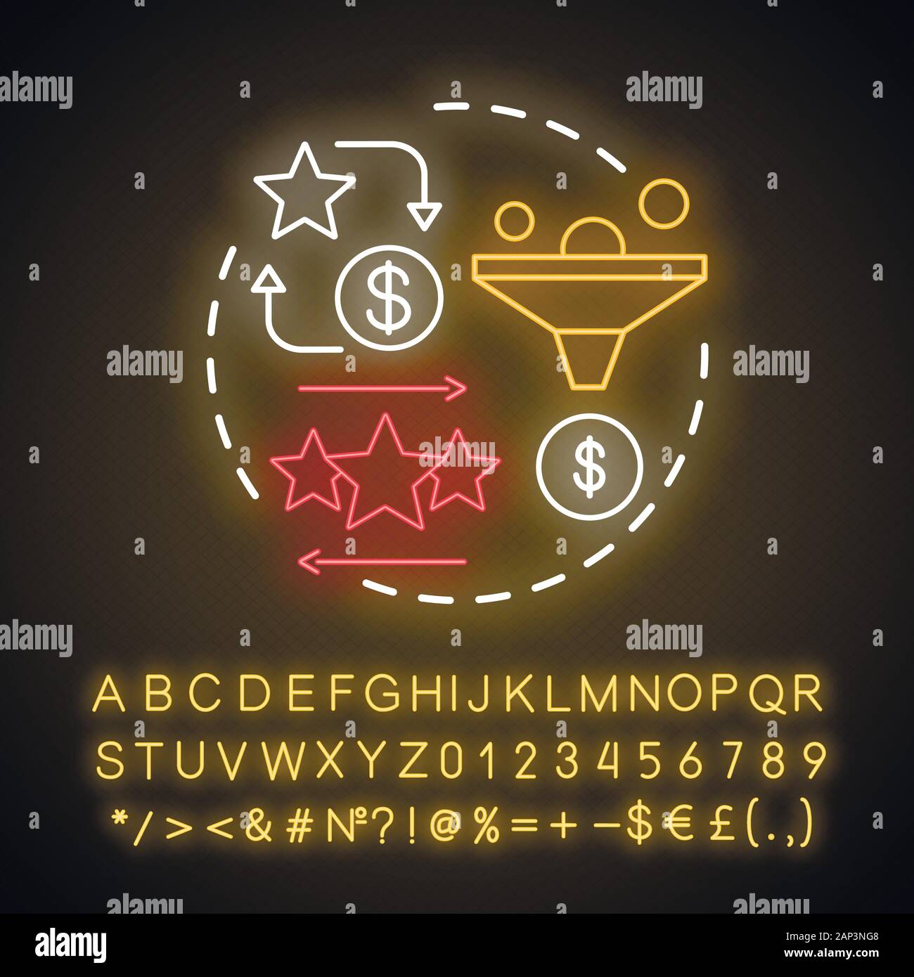Les points comp Casino neon light concept icône. Échangez vos points bonus et idée. Cashback et offre de récompense. Programme de fidélisation. Signe rougeoyant avec alpha Illustration de Vecteur