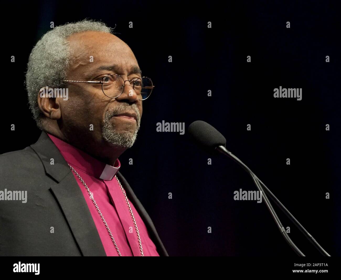 Boston, MA, USA. 20 Jan, 2020. Mgr Michael Curry, Évêque président et primat de l'Église épiscopale, prononce le discours d'avant une réunion à BostonÃs Martin Luther King Memorial 50e anniversaire le petit-déjeuner. Credit : Sue Dorfman/ZUMA/Alamy Fil Live News Banque D'Images