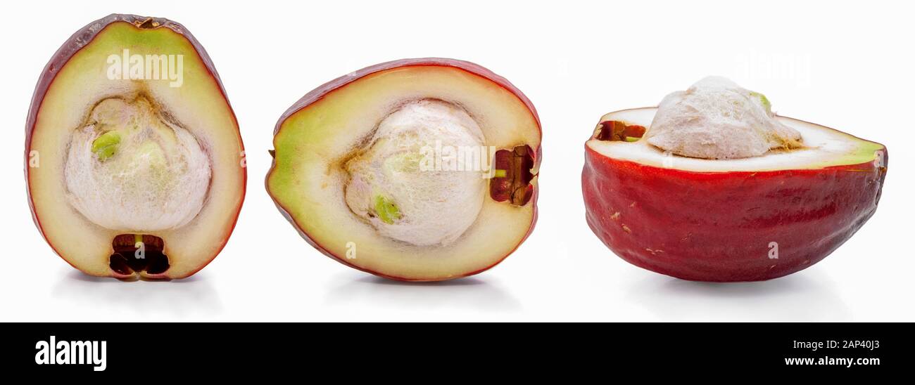 fruit de pomme malais isolé sur fond blanc Banque D'Images