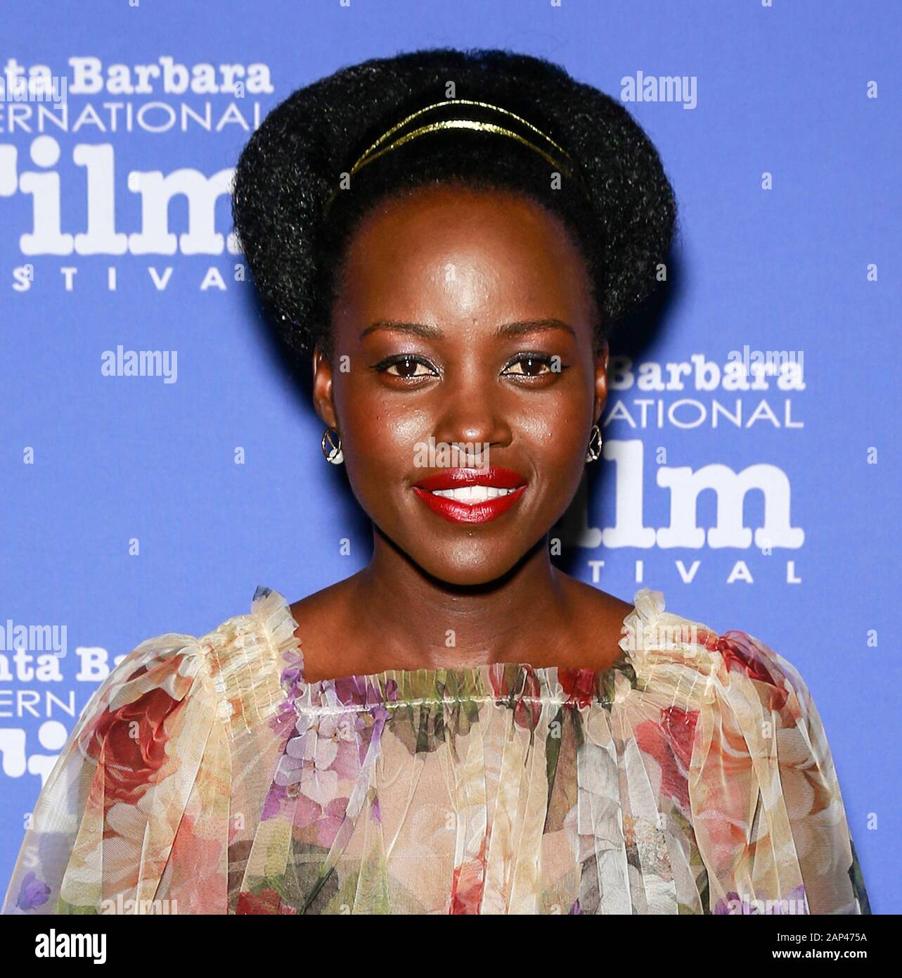 Santa Barbara, CA - 20 janvier 2020: Lupita Nyong'o assiste au 35ème Festival International du film de Santa Barbara, prix Montecito à Arlington Theat Banque D'Images