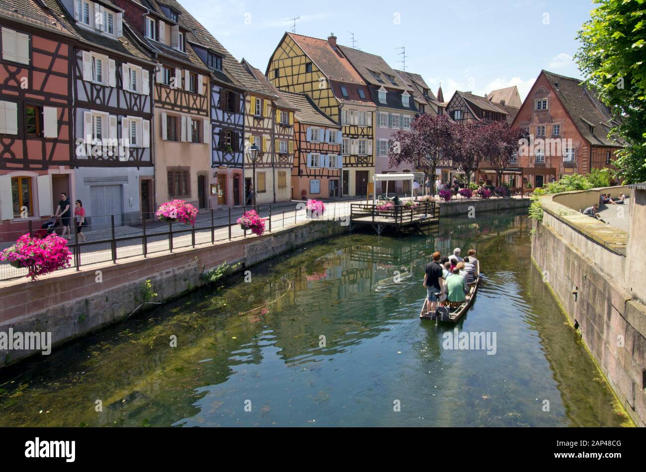 Le petit quartier de Venise de Colmar, Alsace Banque D'Images