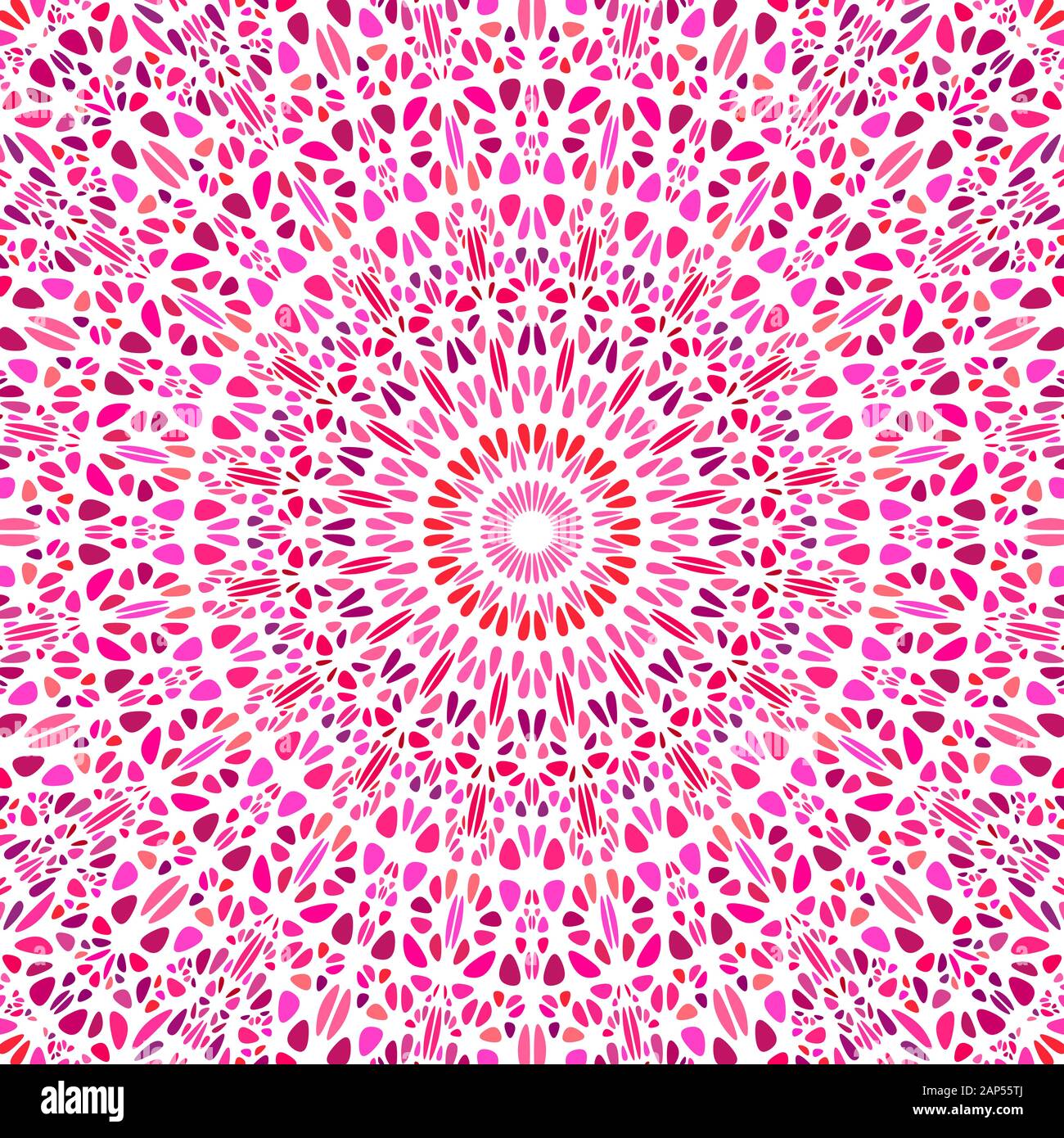 Pétale ornement motif géométrique - fond mandala floral coloré hypnotique abstract vector illustration avec des pierres Illustration de Vecteur