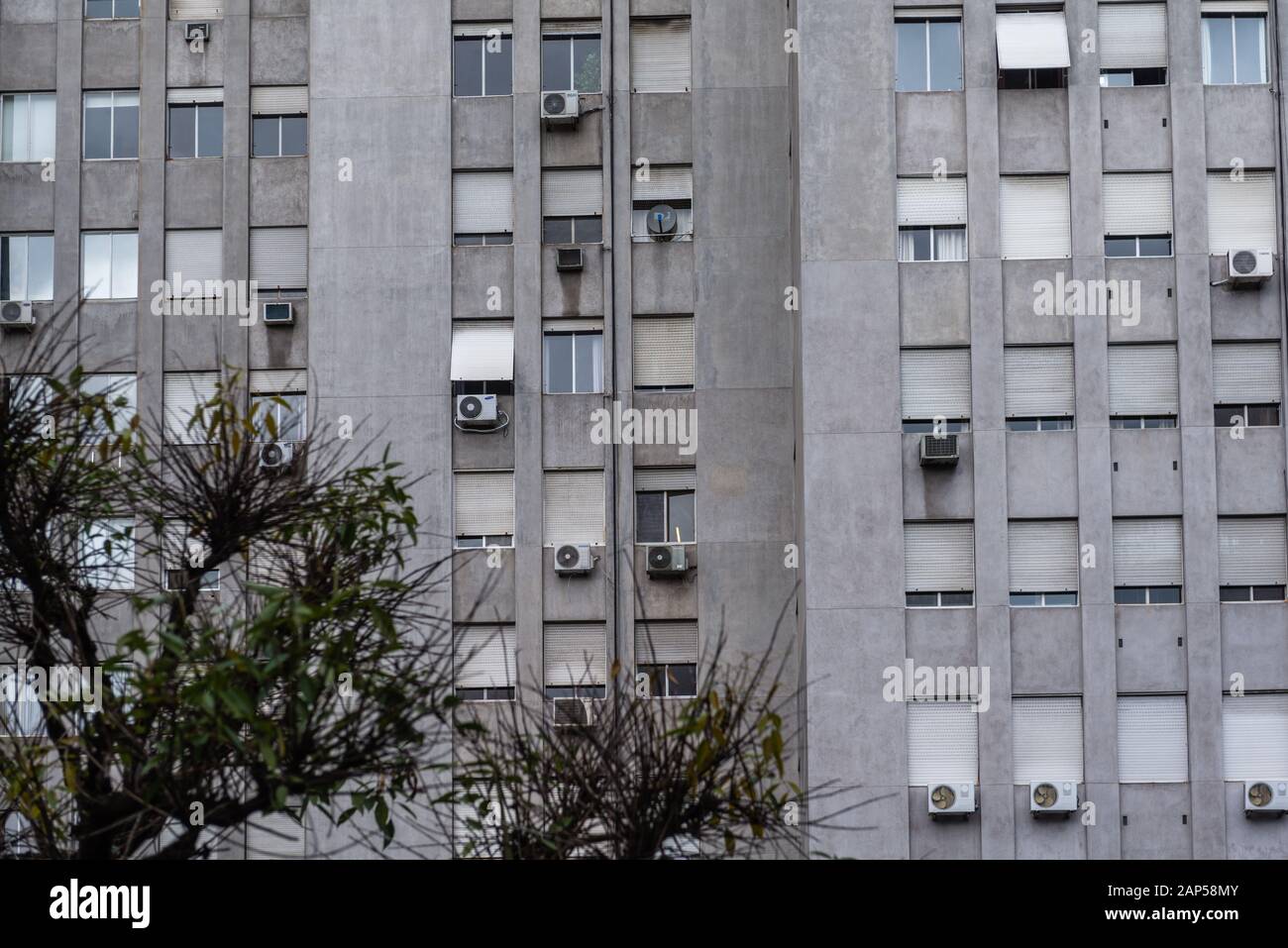 Détail du bâtiment Kavanagh, quartier de la ville Retiro, capitale de l’État Buenos Aires, Argentine, Amérique latine Banque D'Images