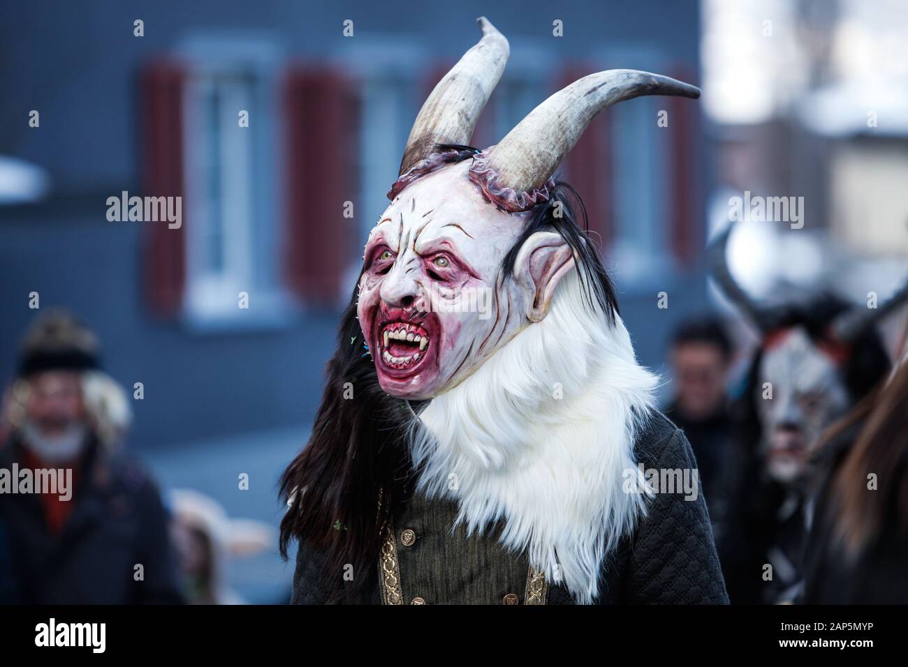 Europe Suisse, carnaval en Suisse, défilé de rue à Wangs Banque D'Images