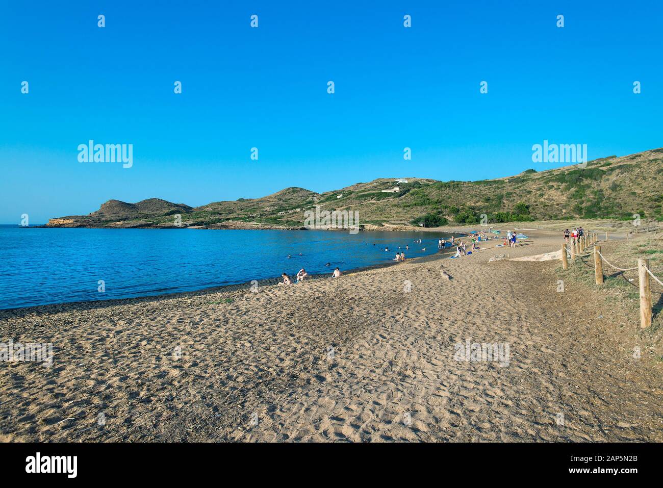 Cala Pregonda, Minorque, Baleares, Espagne Banque D'Images