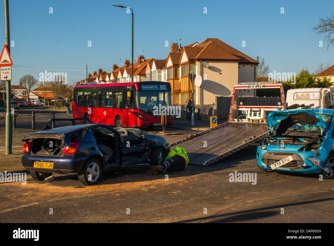 Récupération sur scène de RTA. 19 janvier 2020 Banque D'Images