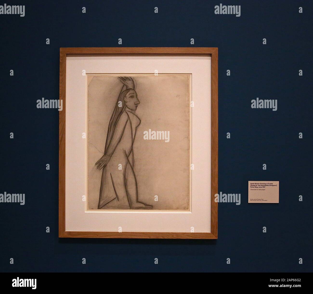 Bringin réuni plus de 300 œuvres et englobant l'ensemble de Picasso 80 ans de carrière , ce ground breaking exposition porte sur la myriade de façons dont l'artiste a travaillé .Pablo Picasso a travaillé dans une variété de médiums . Son engagement prolongé a connu une croissance de la profonde reconnaissance de l'artiste le monde physique et son désir de manipuler différents matériaux . Faits saillants : Femmes un leur toilette un extraordinaire collage de coupé et collé . Les dessins de Picasso : Self portrait et femme assise ( Dora)ils disposent avec la variété des techniques d'impression qu'il explore . Banque D'Images