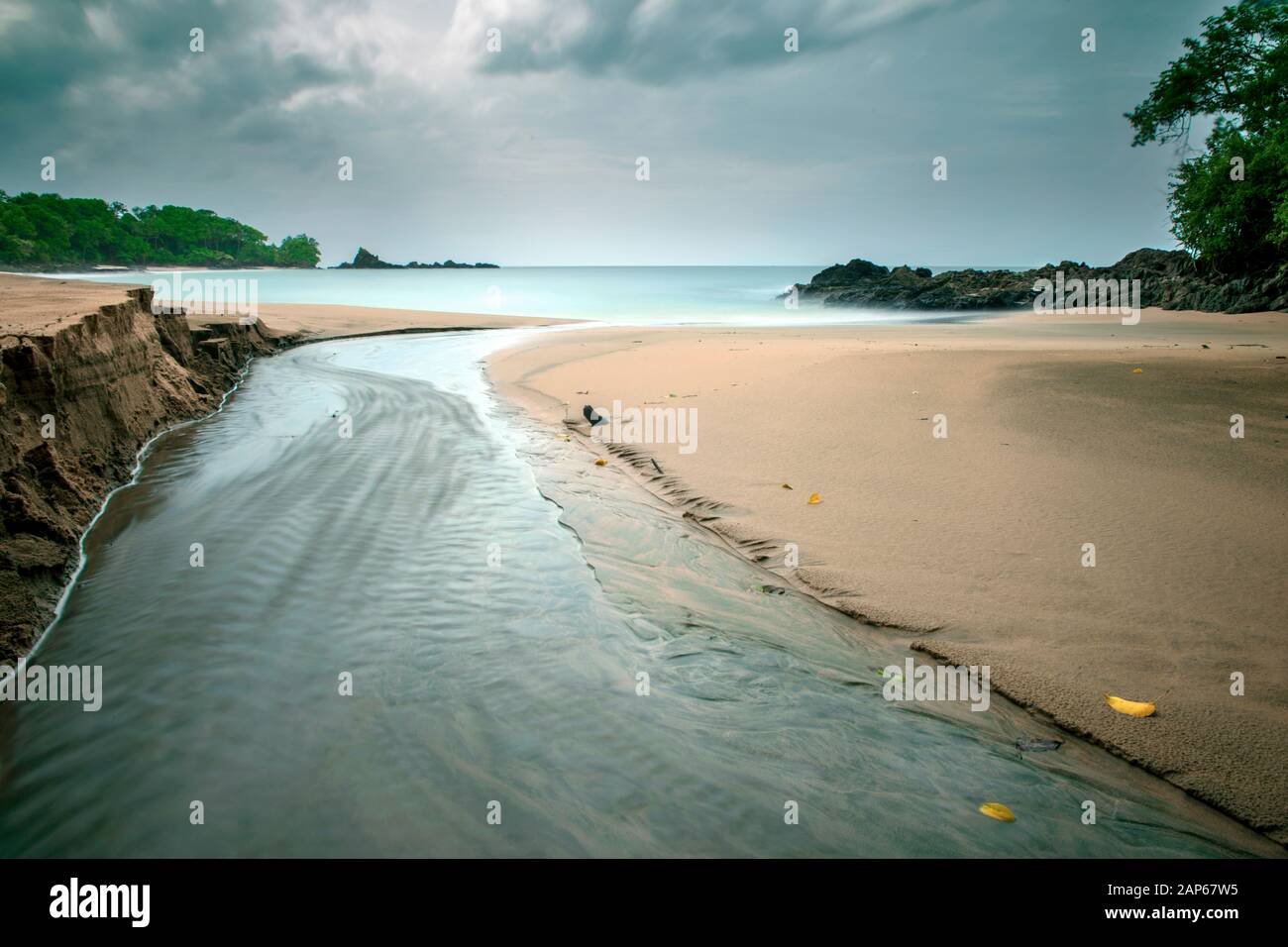 Tobago, une île éloignée des caraïbes Banque D'Images