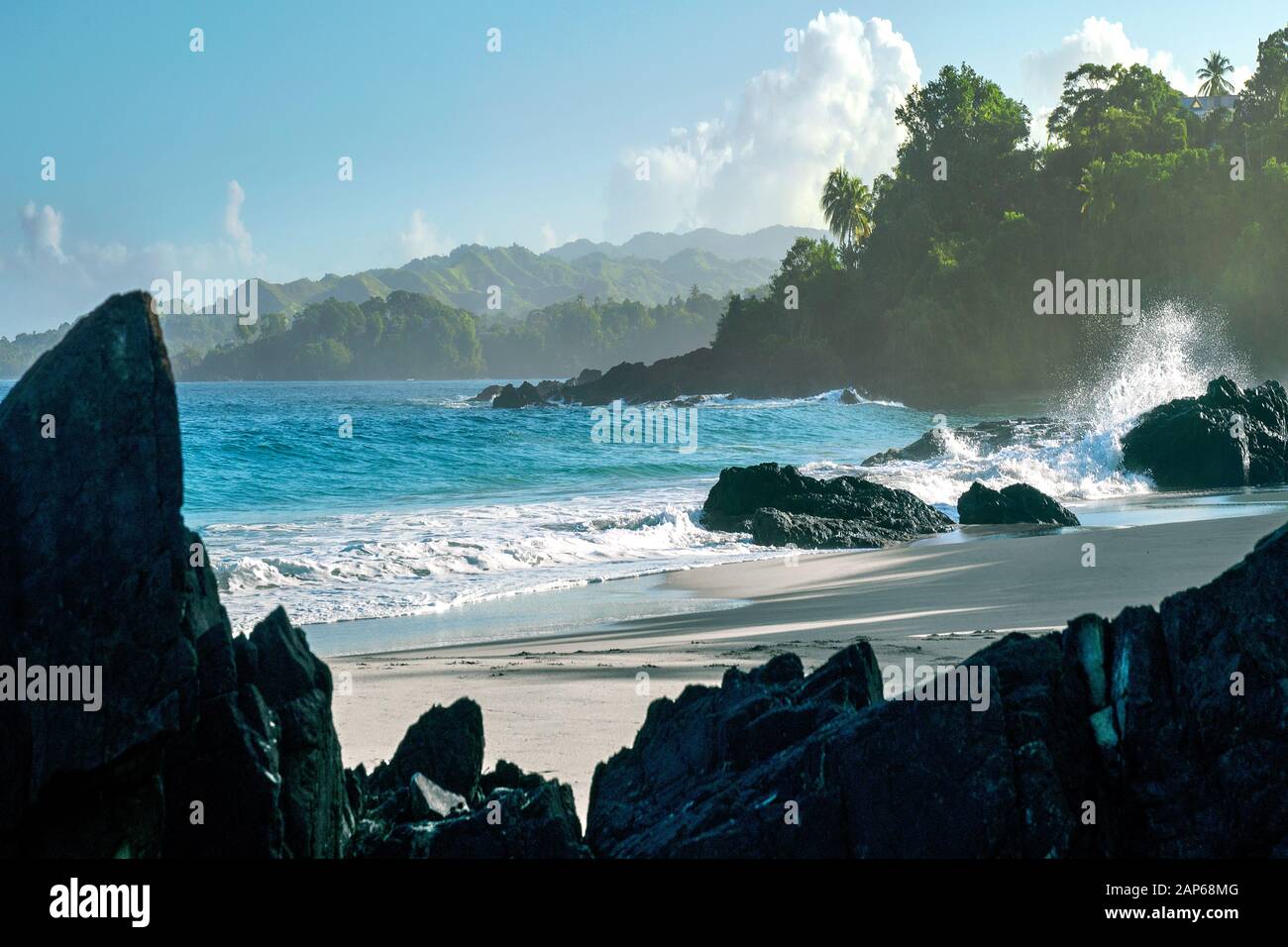 Tobago, une île éloignée des caraïbes Banque D'Images