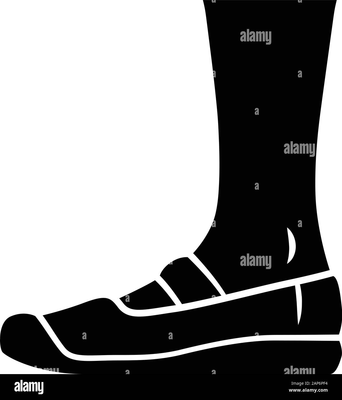 Icône glyphe de toile. Les femmes et les hommes chaussures élégantes. Décontracté unisexe, appartements confortables modernes espadrilles. La mode masculine et féminine. Symbole de Silhouette. Sw Illustration de Vecteur