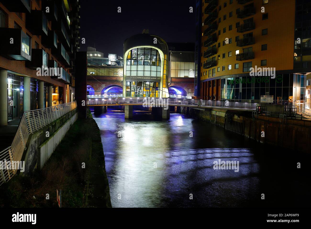 L'entrée sud de la gare de Leeds Banque D'Images