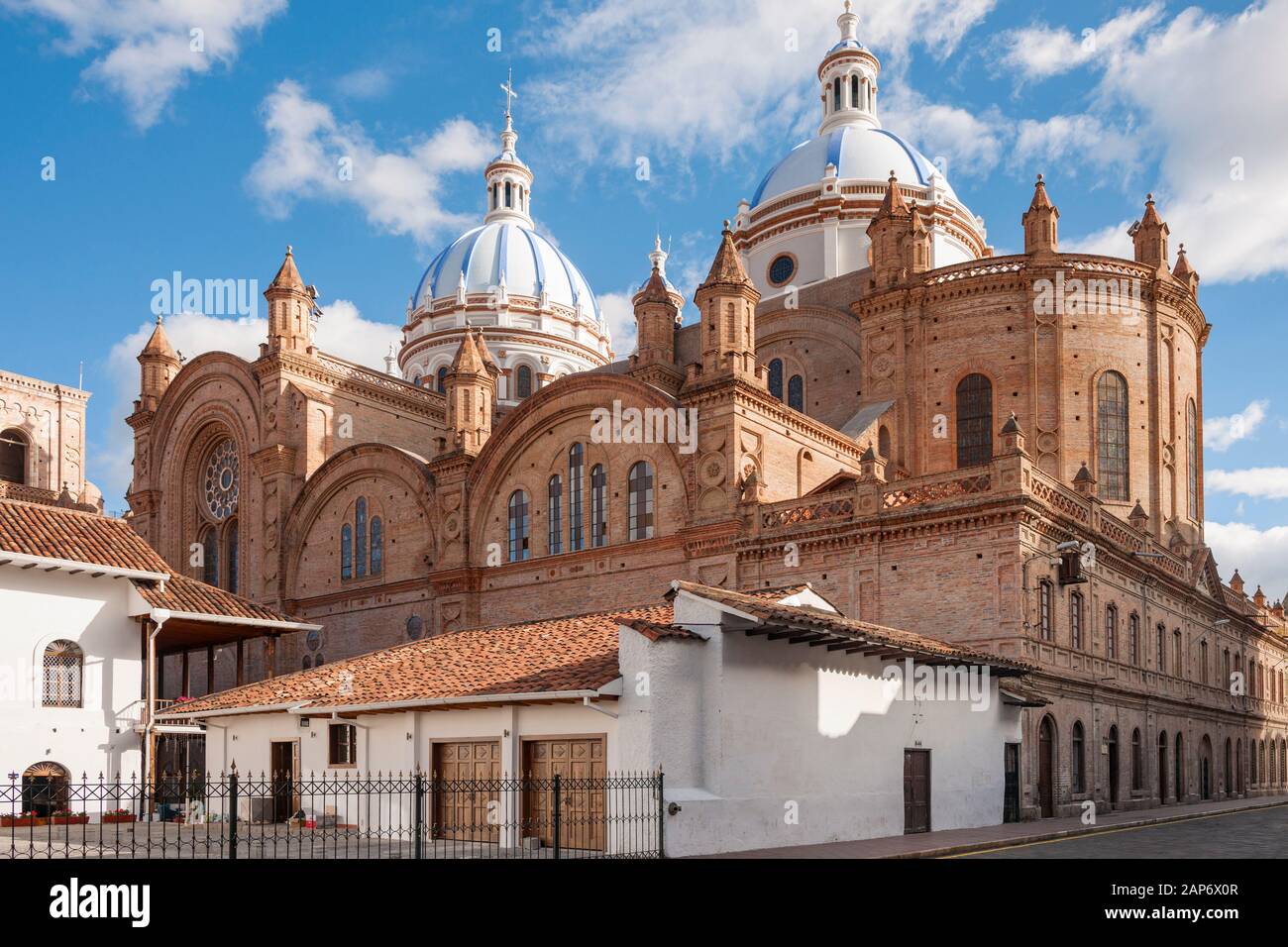 La Cathédrale de l'Immaculée Conception de Cuenca, Équateur. Banque D'Images