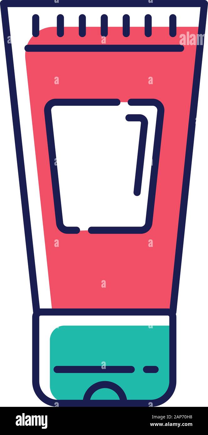 Lait corps couleur rose en icône. L'épilation à la cire, produit hydratant postcure. Naturels, biologiques, soins de la peau saine. Traitement de beauté professionnels cos Illustration de Vecteur