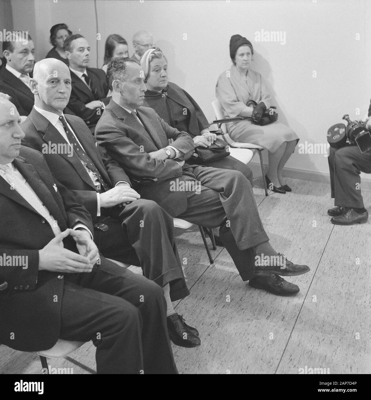 La maison d'Anne Frank a ouvert. Au cours discours Date : Mai 1, 1961 Mots-clés : discours Renseignements personnels Nom : Anne Frank House Banque D'Images