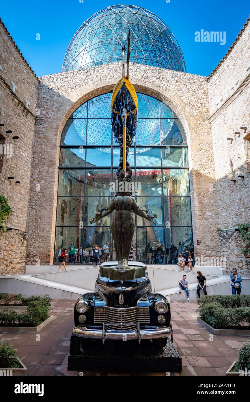Installations artistiques au musée Salvador Dali à Figueres, Espagne Banque D'Images