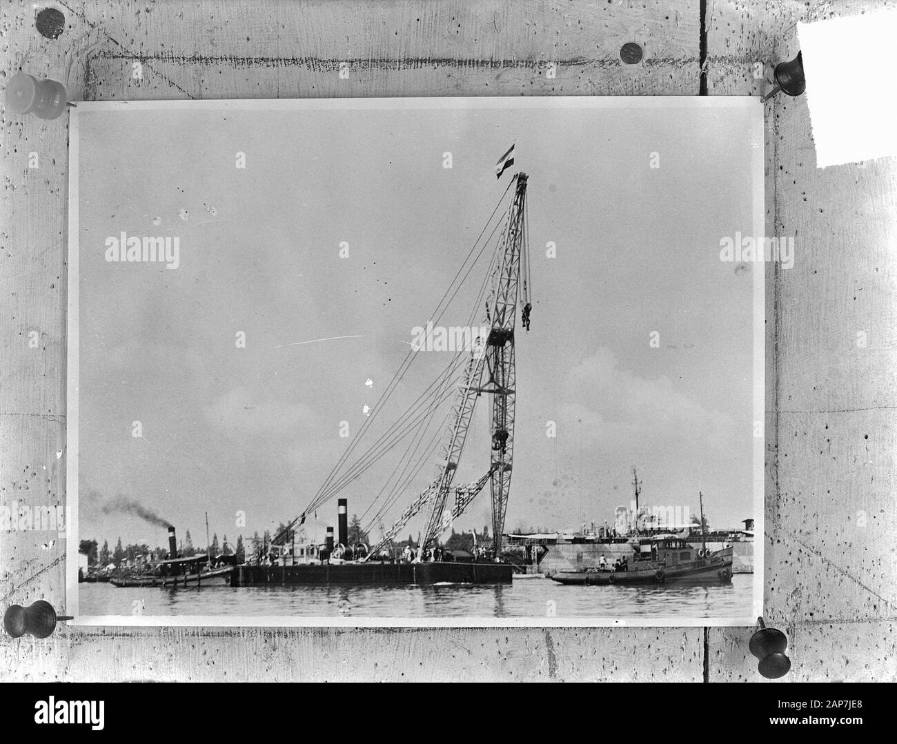 Bok Valk Date : 22 avril 1949 Mots-clés : chèvres, marine, voyage nom : Falcon Banque D'Images