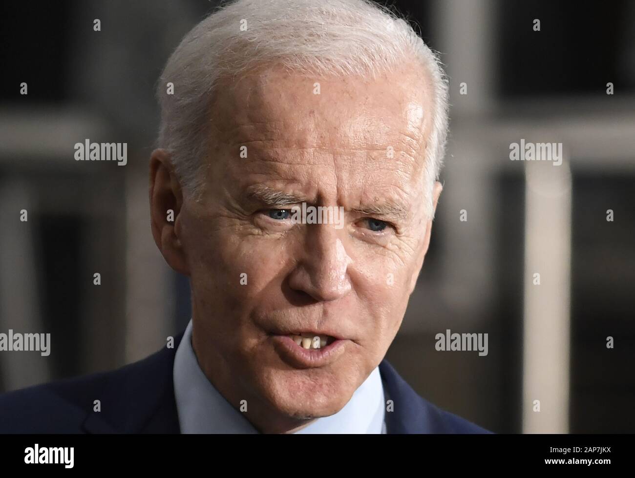 Fort Dodge, United States. 21 Jan, 2020. Le candidat démocrate pour 2020 l'ancien Vice-président américain Joe Biden fait remarques pendant un événement communautaire à Iowa Central Community College, à Fort Dodge, Iowa, le mardi, Janvier 21, 2020. Les candidats continuent d'avant la campagne de l'Iowa's premier-dans-le-caucus de la nation le 3 février. Photo de Mike Theiler/UPI. Credit : UPI/Alamy Live News Banque D'Images
