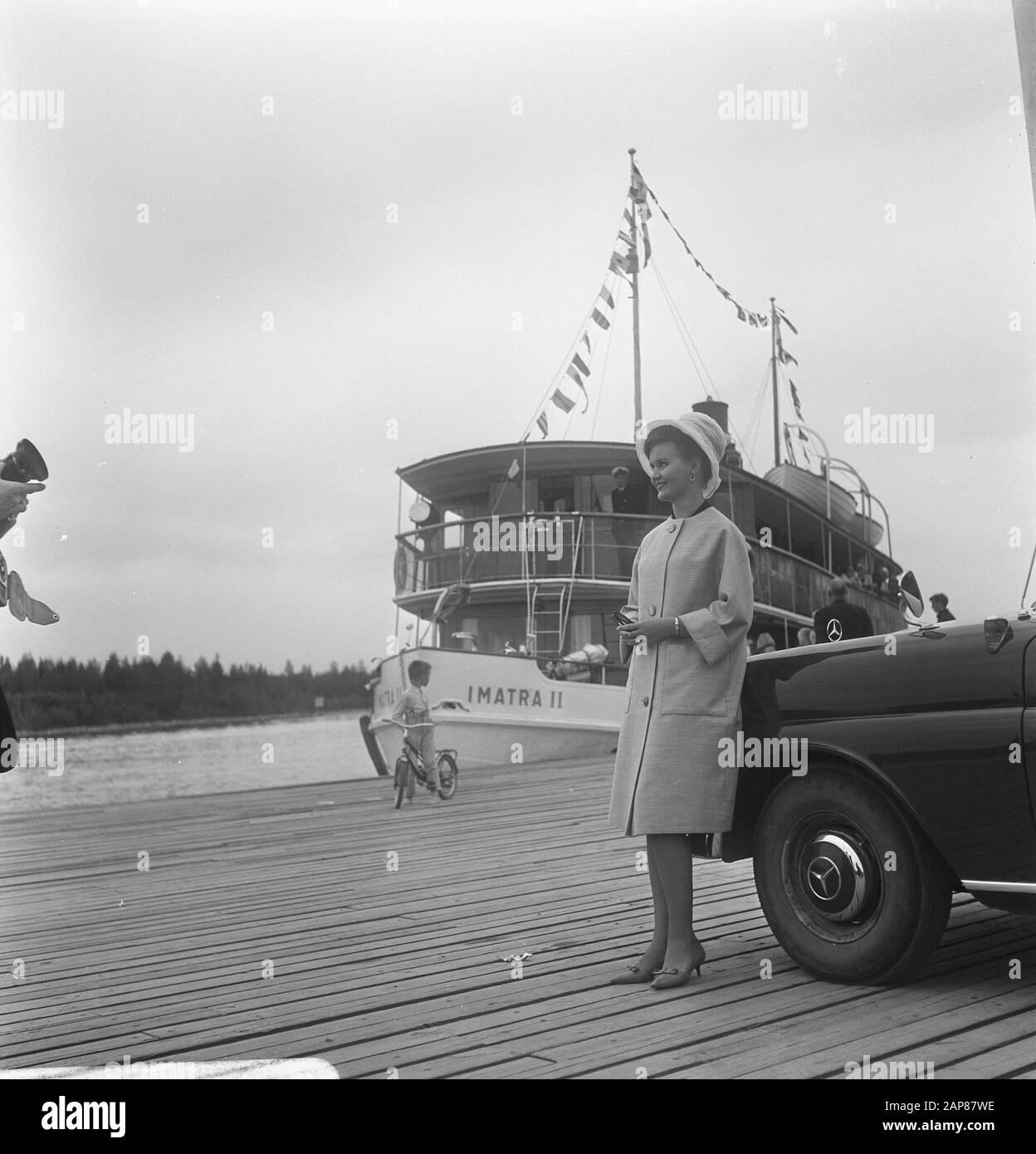 Finlande Description: Bateau À Kuopio Date: 5 Juillet 1967 Lieu: Finlande, Kuopio Mots Clés: Expédition, Navires, Transport, Moyens De Transport Banque D'Images