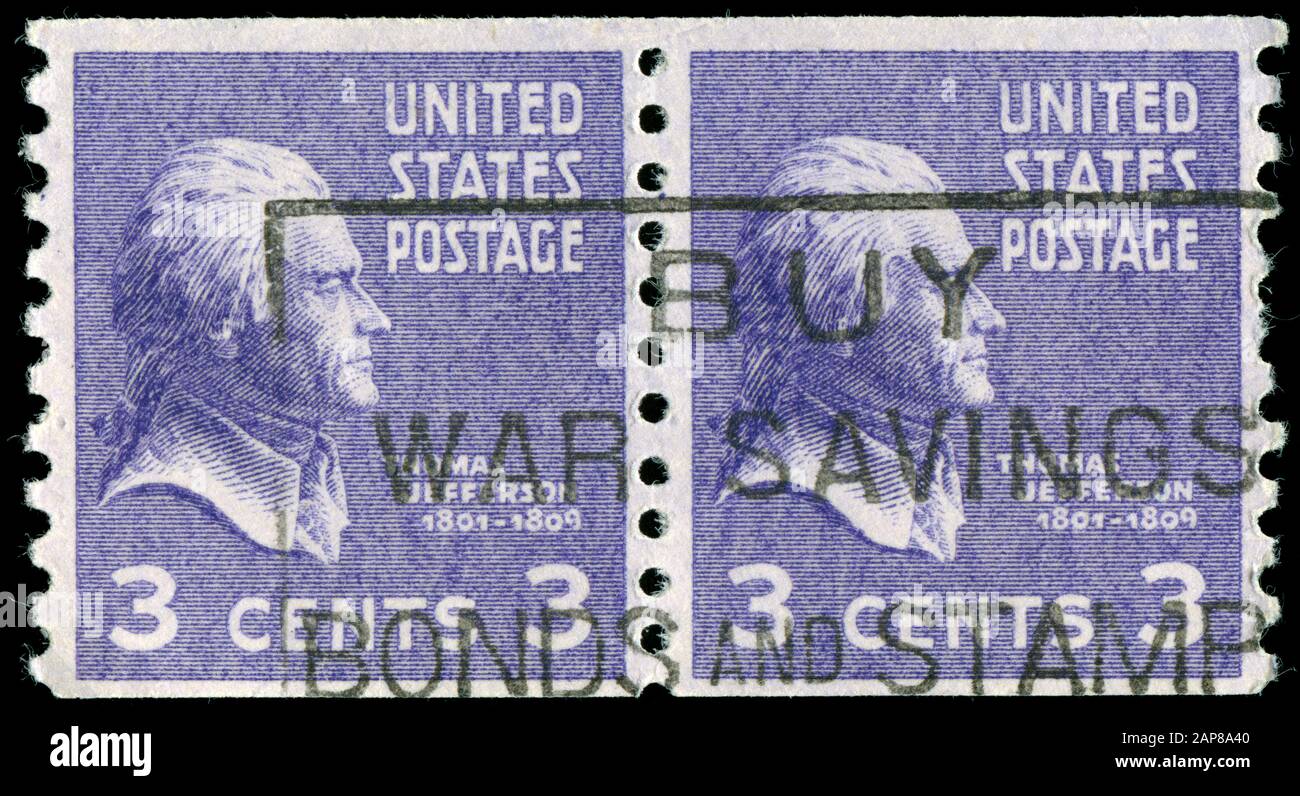 Timbre-poste des États-Unis d'Amérique (États-Unis) dans la série publiée dans Banque D'Images