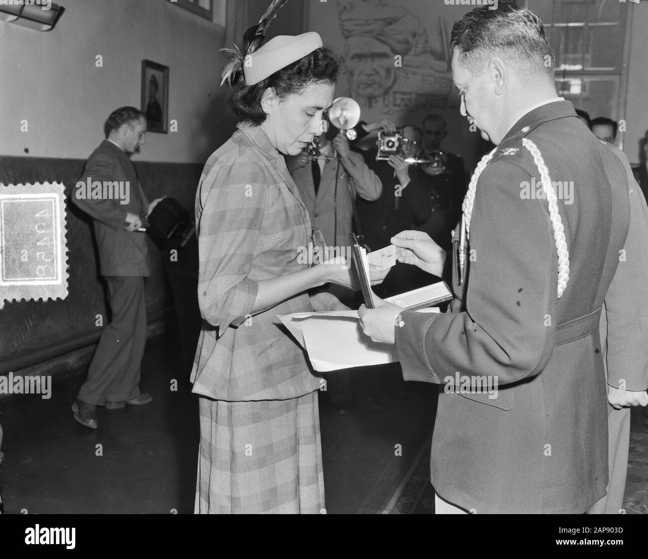 Prix américain étoile d'argent pour le Sergent Major Adrianus Arnold van Balkom (posthume) Date : 25 janvier 1952 mots clés : Prix Banque D'Images