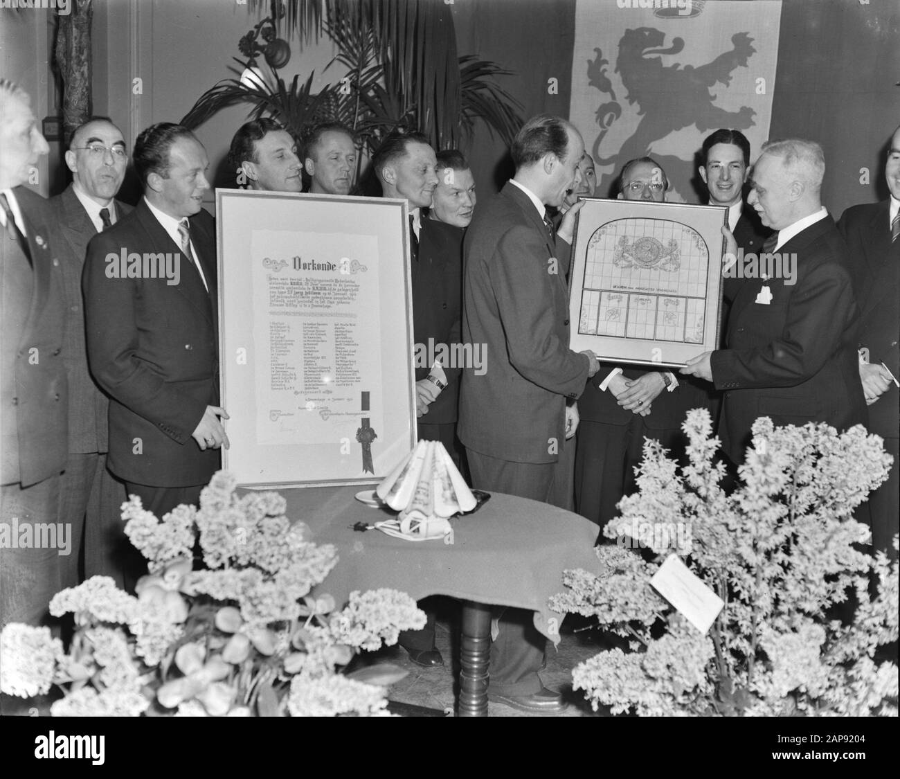 Assemblée générale NWU. Mission Cyclisme. Date De Présentation : 31 Janvier 1953 Mots Clés : Remise Banque D'Images