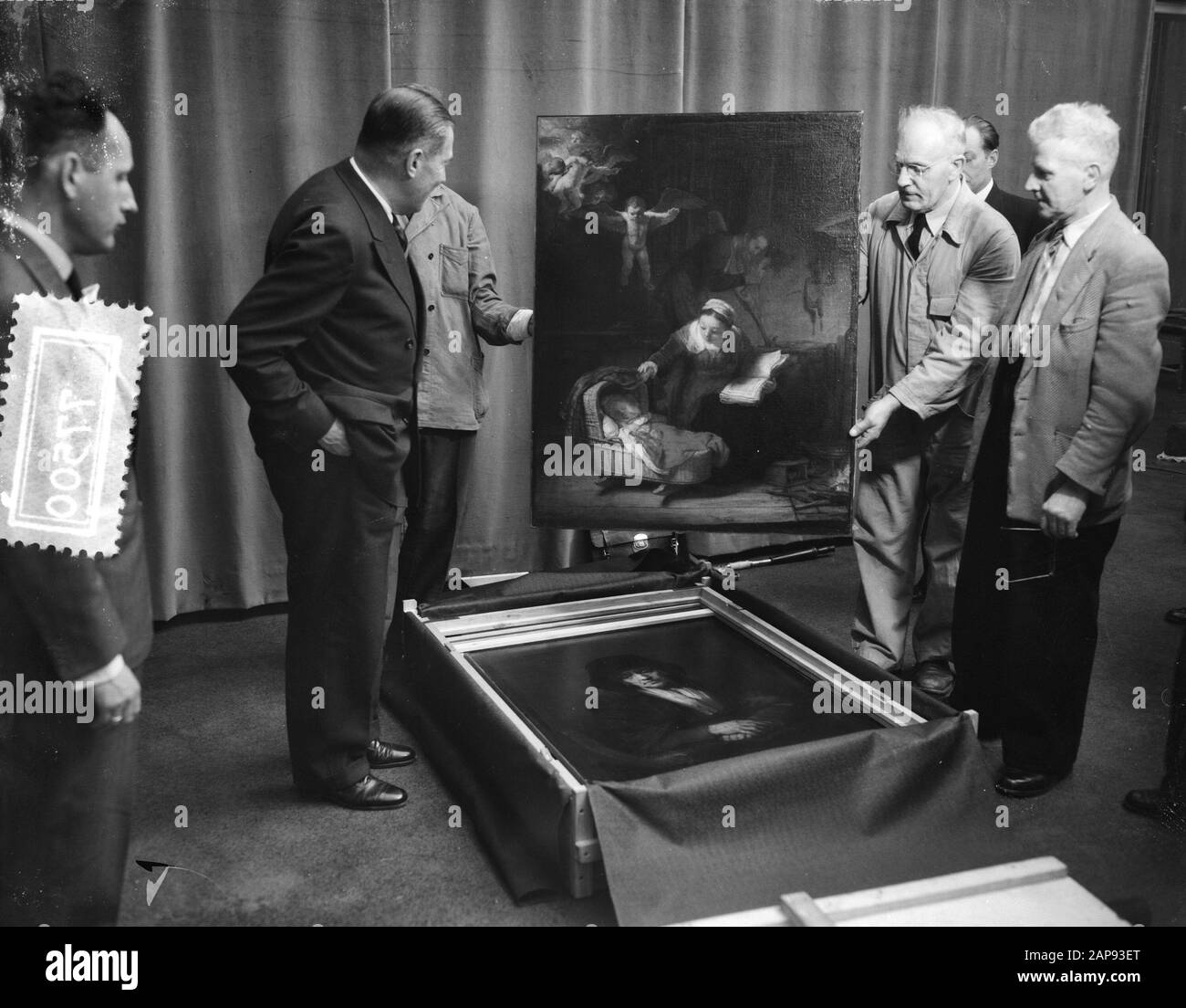 Tableaux d'arrivée Rembrandt de Russie Date: 9 mai 1956 lieu: Russie mots clés: Arrivée, PEINTURE Nom personnel: Rhin, Rembrandt de Banque D'Images