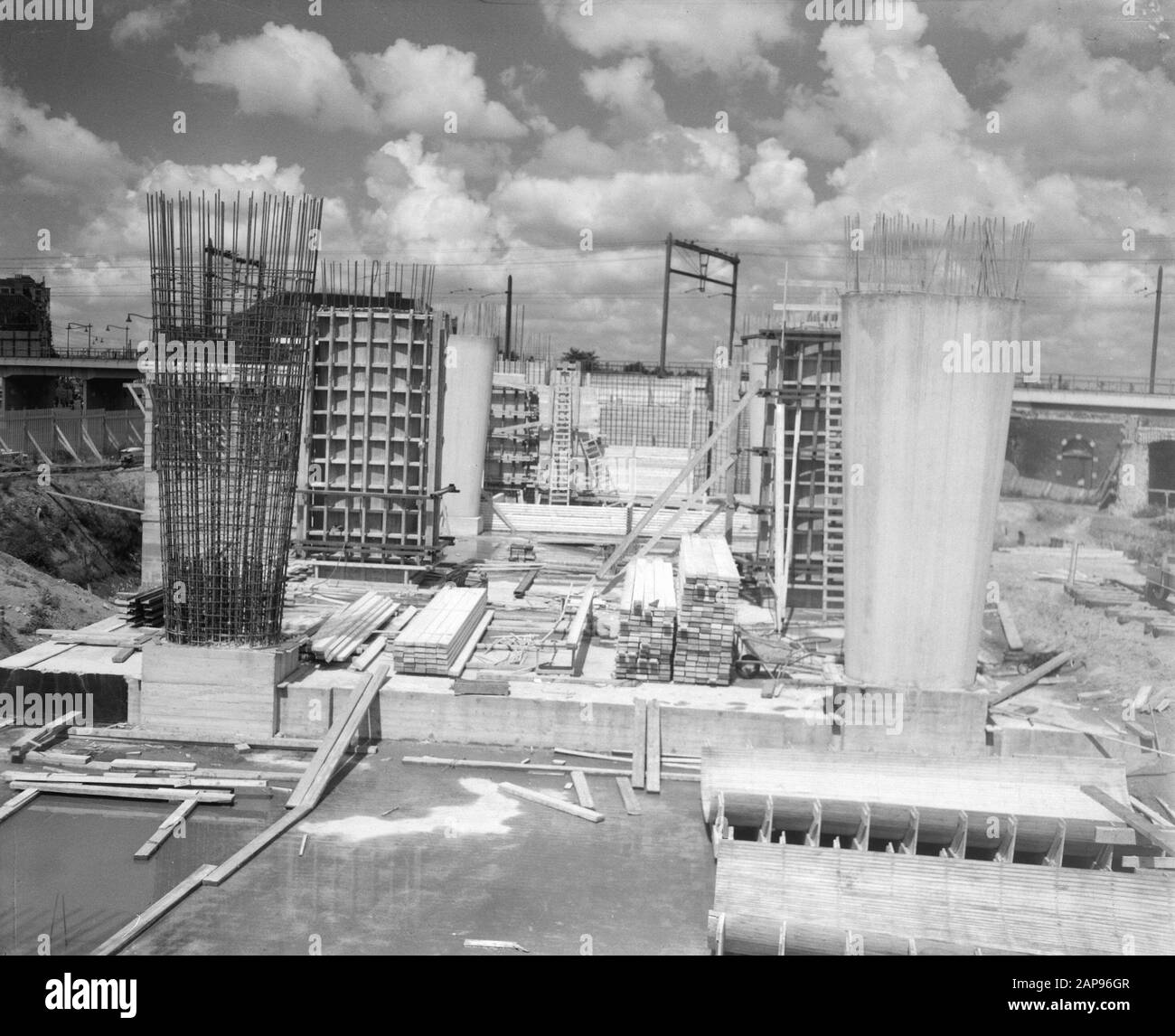 Bureau De Construction Shelltankers À Rotterdam Date : 28 Juillet 1958 Lieu : Rotterdam, Zuid-Holland Mots Clés : Construction Banque D'Images